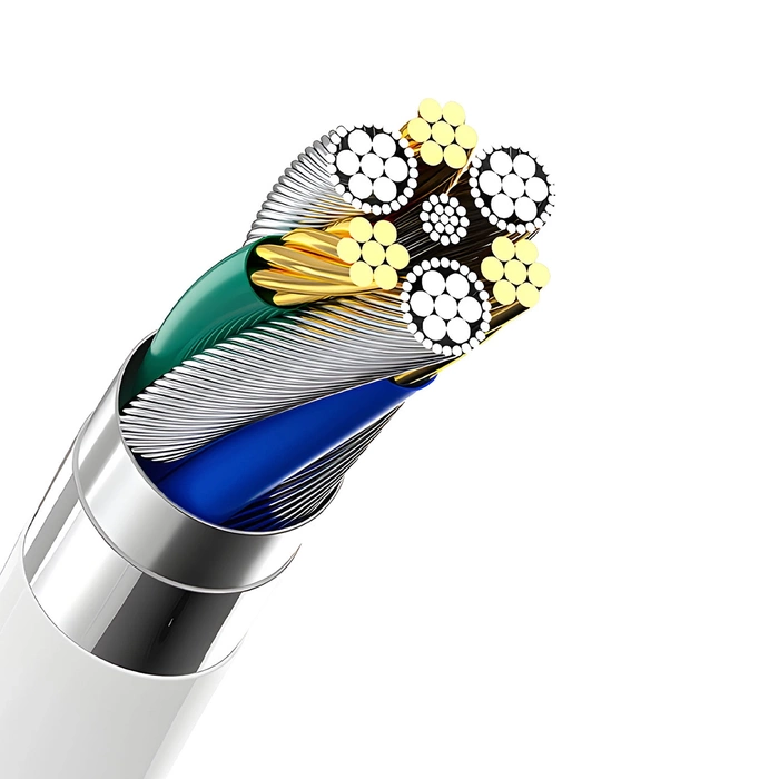 Ładowarka sieciowa Dudao A4EU USB-A 2.1A - biała + kabel USB-A - USB-C