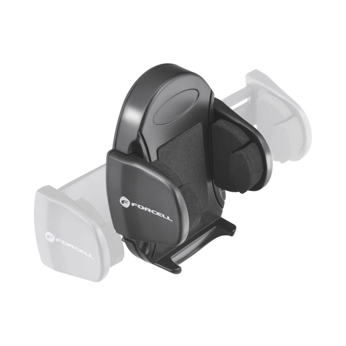 Uchwyt na telefon do samochodu uniwersalny Forcell F-Grip Oval 17 cm do szyby / deski / kratki czarny
