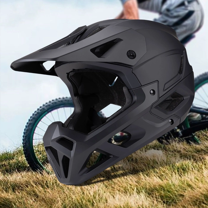 Kask rowerowy fullface Wozinsky z osłoną szczęki L - czarny