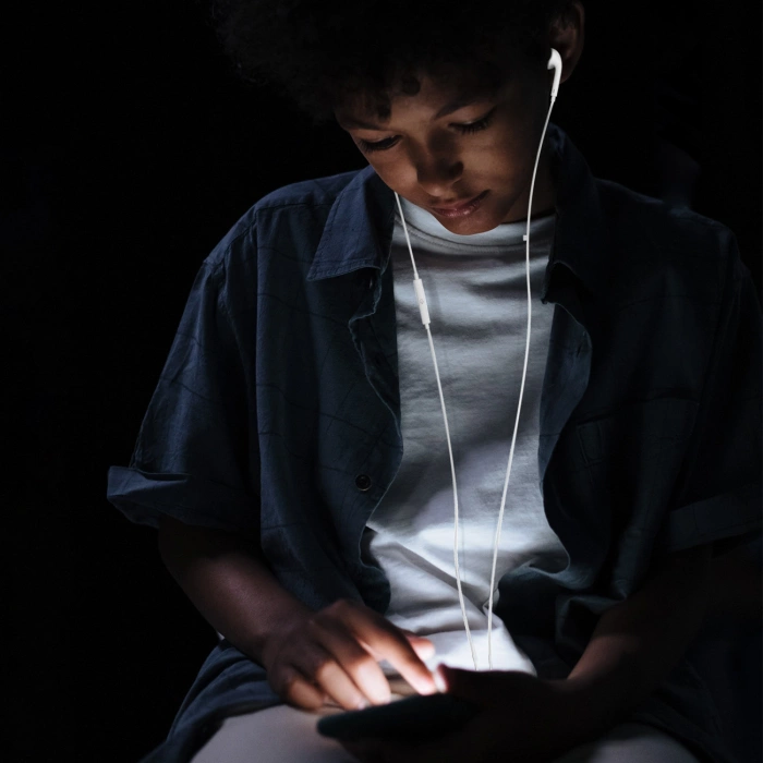 Słuchawki douszne Dudao X14+ przewodowe ze złączem Lightning 1,2m - białe