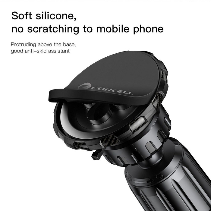 Uchwyt na telefon do samochodu magnetyczny Forcell F-Grip MagElite do kratki czarny