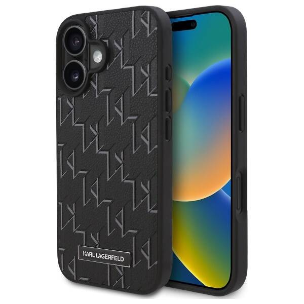 Karl Lagerfeld KLHMP16SPKHPORPK iPhone16 6.1" czarny/black hardcase Hot Stamp Magsafe