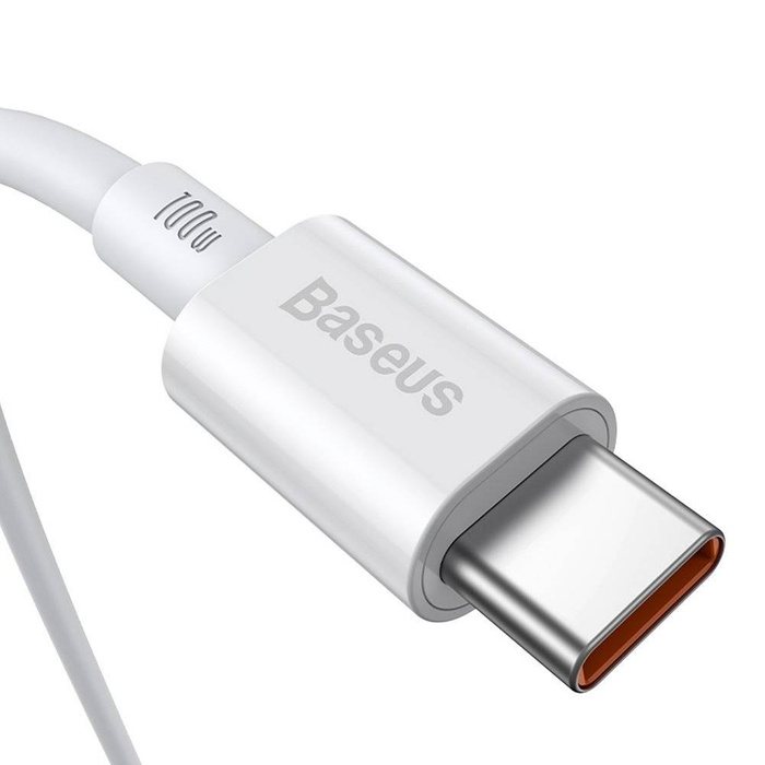 Baseus Superior kabel przewód USB Typ C - USB Typ C szybkie ładowanie Quick Charge / Power Delivery / FCP 100W 5A 20V 1m biały (CATYS-B02)