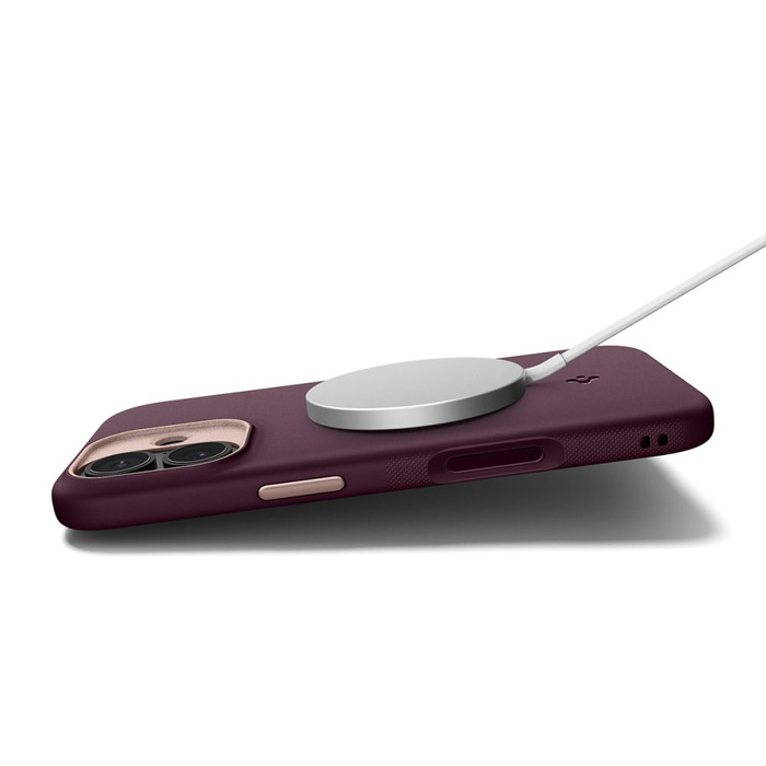 ETUI SPIGEN IPHONE 17 NANO POP MAG MAGSAFE BURGUNDY BEAN