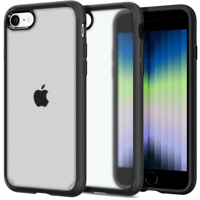 Spigen ULTRA HYBRID iPhone 7 / 8 / SE 2020 / 2022 ETUI FROST BLACK