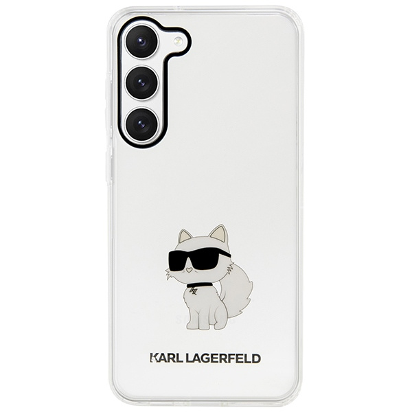 Etui Karl Lagerfeld KLHCS23MHNCHTCT S23 Plus S916 transparent hardcase Ikonik Choupette Case