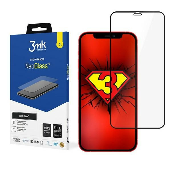 Szkło Hybrydowe 3MK Apple iPhone 12 Pro Max 6,7 NeoGlass Czarny
