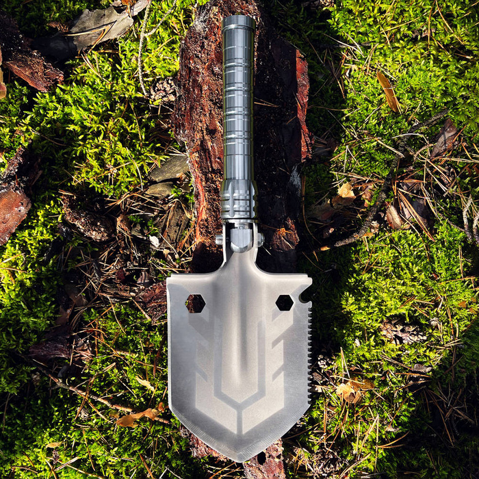 Wielofunkcyjna składana saperka 10w1 survivalowa nóż śrubokręt zbijak do szyb