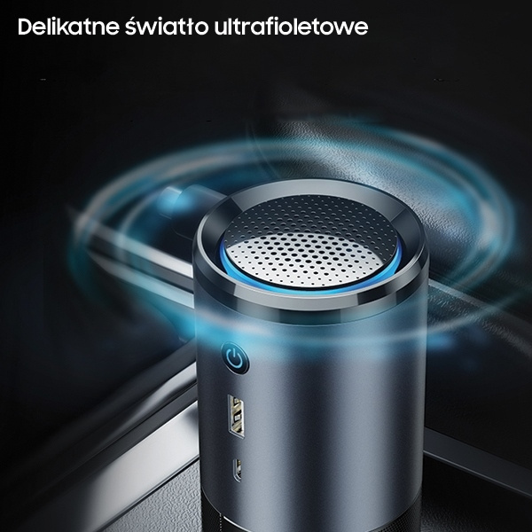 Przenośny Sterylizator Powietrza USAMS UV-C Czarny Szary