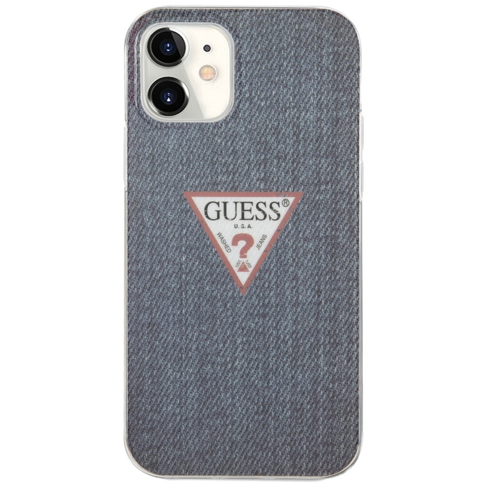Etui GUESS Apple iPhone 12 Mini Jeans Collection Granatowy Hardcase
