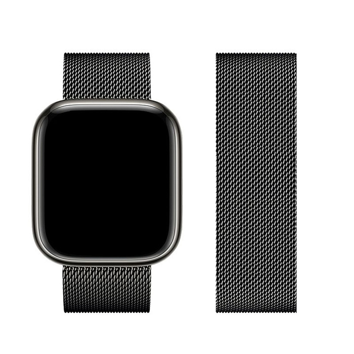 Pasek do Apple Watch Forcell F-Design FA03 magnetyczny stal 38 / 40 / 41 mm czarny