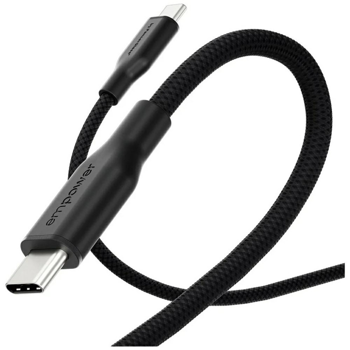 Kabel empower by PanzerGlass Racing 60W  USB-C do USB-C 2m czarny