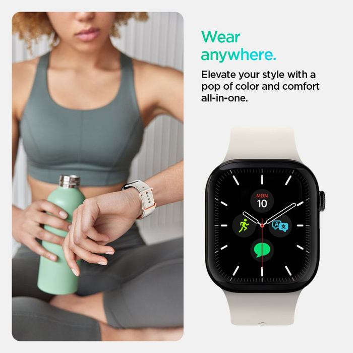 PASEK SPIGEN APPLE WATCH 6 / 7 / 8 / 9 / 10 / SE (40 / 41 / 42 MM) NANO POP ORANGE BEIGE