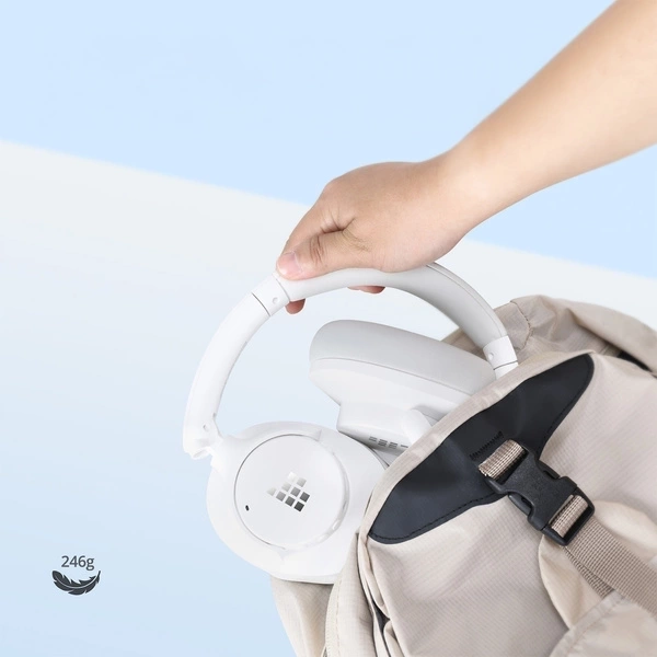 Słuchawki bezprzewodowe Tronsmart SOUNFII Q20S Hybrid ANC z aktywną redukcją hałasu - białe