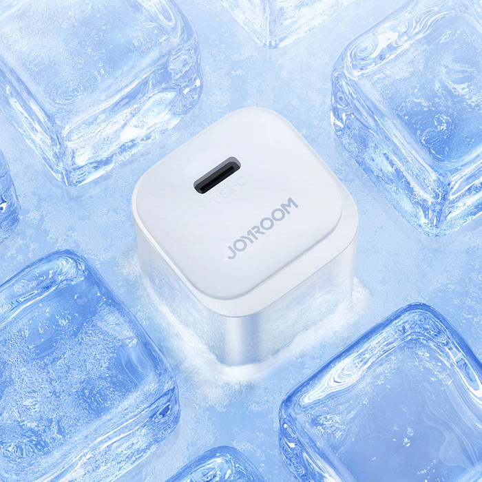 Mini ładowarka USB C 20W PD z kablem USB C - Lightning Joyroom JR-TCF02 | biała
