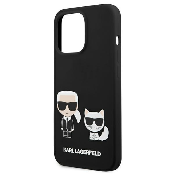 Etui KARL LAGERFELD Apple iPhone 13 Pro Silicone Karl & Choupette Czarny Hardcase