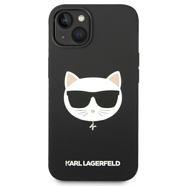 Etui KARL LAGERFELD Apple iPhone 14 Plus Silicone Choupette Head Magsafe Czarny Hardcase