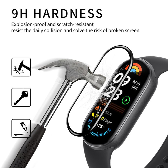 SZKŁO HYBRYDOWE HOFI HYBRID GLASS XIAOMI MI SMART BAND 6 BLACK
