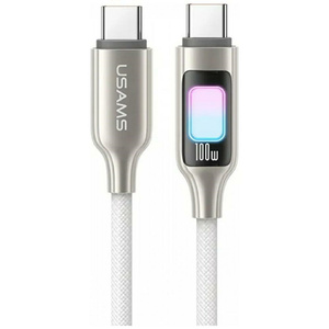 Kabel USAMS TC Series SJ750 100W USB-C   do USB-C 1,2 m tytanowy