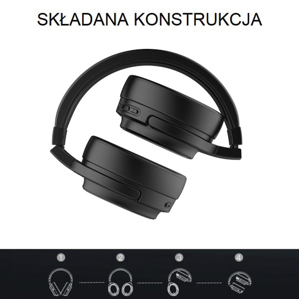 Słuchawki AWEI Bluetooth A950BL ANC Nauszne Czarny