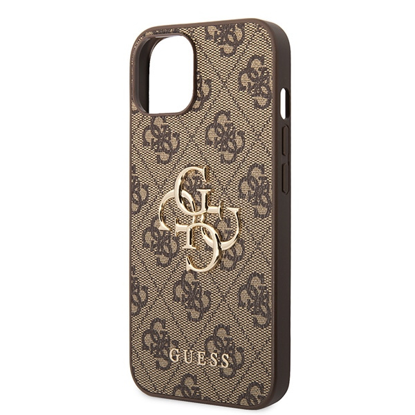 Etui Guess GUHCP15M4GMGBR iPhone 15 Plus 6.7" brązowy/brown hardcase 4G Big Metal Logo Case