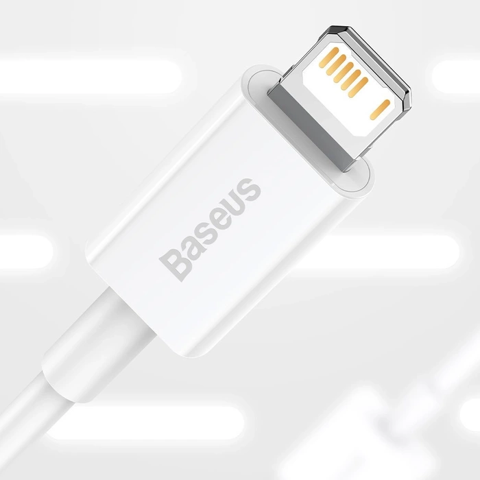[PO ZWROCIE] Baseus Superior kabel USB - Lightning 2,4A 1,5 m Biały (CALYS-B02)