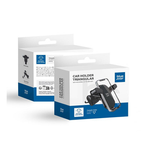 Uchwyt na telefon do samochodu grawitacyjny Blue Star Triangular do kratki czarny