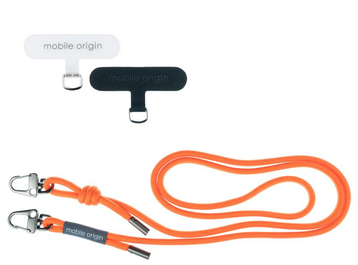 Mobile Origin Lanyard rope 6 mm, Orange, 82 - 163cm