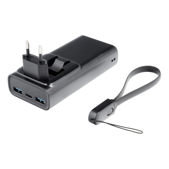 VEGER powerbank 10000 mAh PD QC3.0 20W ACE100 (W1146) czarny.