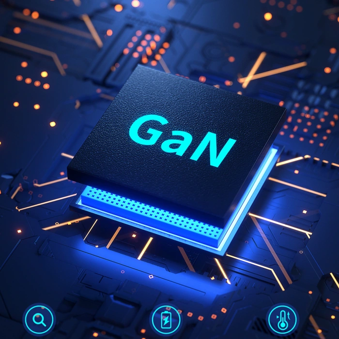 Ładowarka podróżna Choetech PD5022 70W EU / US / AUS / UK z wbudowanym kablem USB-C - czarna