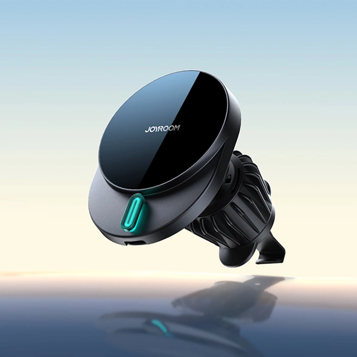 Uchwyt Joyroom JR-ZS409 magnetyczny z ładowarką indukcyjną 15W na kratkę nawiewu w samochodzie - czarny