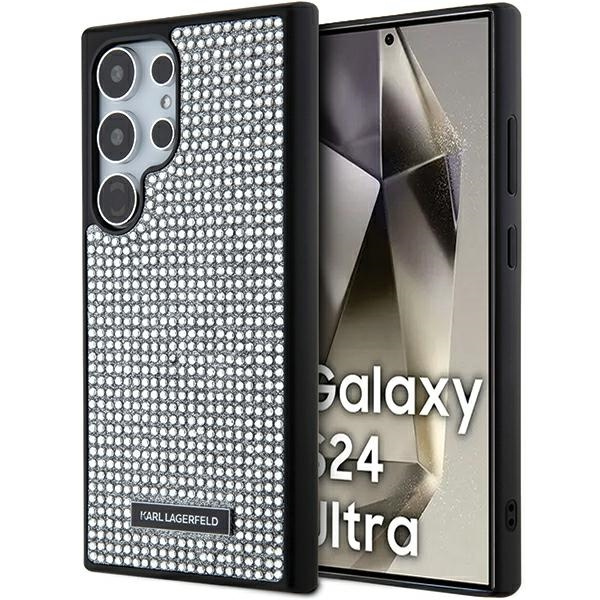 Etui Karl Lagerfeld KLHCS24LHDSPRS S24 Ultra S928 hardcase srebrny/silver Rhinestone Metal Logo Case