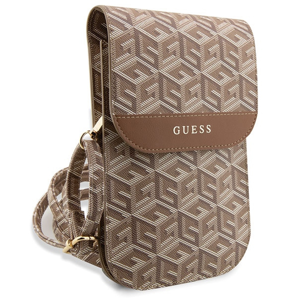 Guess Torebka GUWBHGCFSEW brązowy/brown GCube Stripe