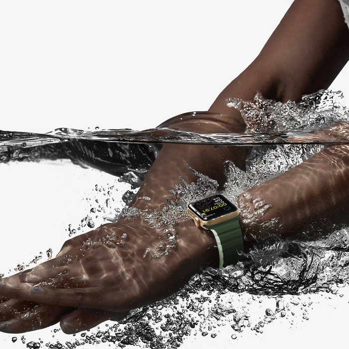 Magnetyczny pasek Apple Watch SE, 8, 7, 6, 5, 4, 3, 2, 1 (41, 40, 38 mm) Dux Ducis Strap (LD Version) - zielony