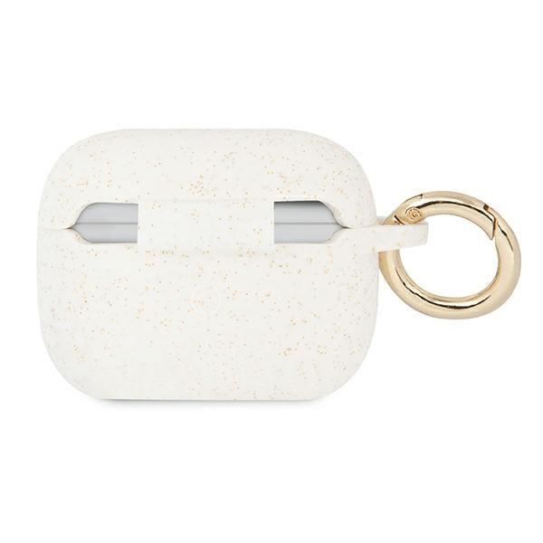 Etui GUESS Apple AirPods Pro Silicone Glitter Biały Case