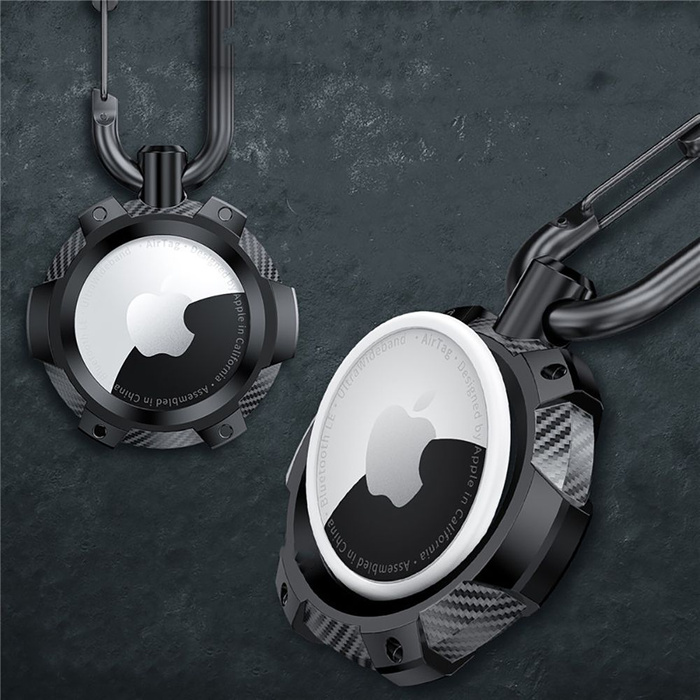 Etui Tech-protect Tpucarbon Apple Airtag Black