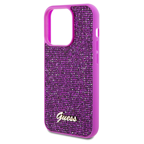 Etui Guess GUHCP14XPMSDGSF iPhone 14 Pro Max 6.7" fuksja/fuschia hardcase Disco Metal Script Case