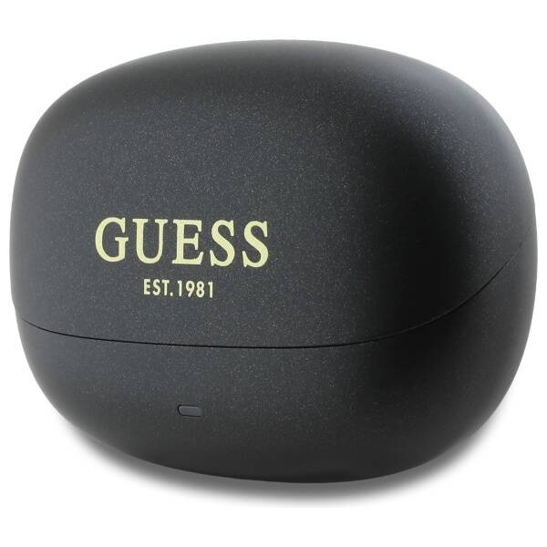 Guess słuchawki Bluetooth GUTWST88MCTGK   TWS + stacja dokująca czarny/black Capsule Printed Logo