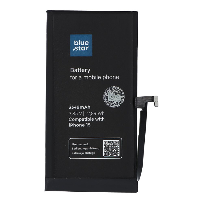 Bateria do iPhone 15 3349 mAh Blue Star HQ