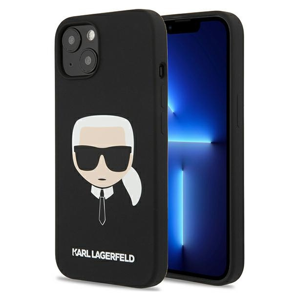 Etui KARL LAGERFELD Apple iPhone 13 Mini Silicone Karl`s Head Czarny Hardcase