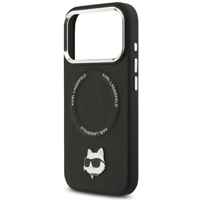 Etui Karl Lagerfeld Choupette Pin        MagSafe do iPhone 17 Pro Max czarny