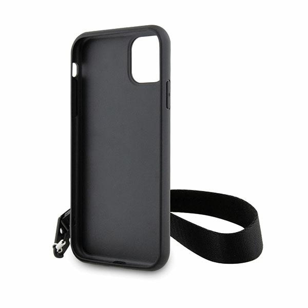 Etui Karl Lagerfeld KLHCN61SAKLMBSK iPhone 11  6.1" czarny/black hardcase Monogram Losange Saffiano Case