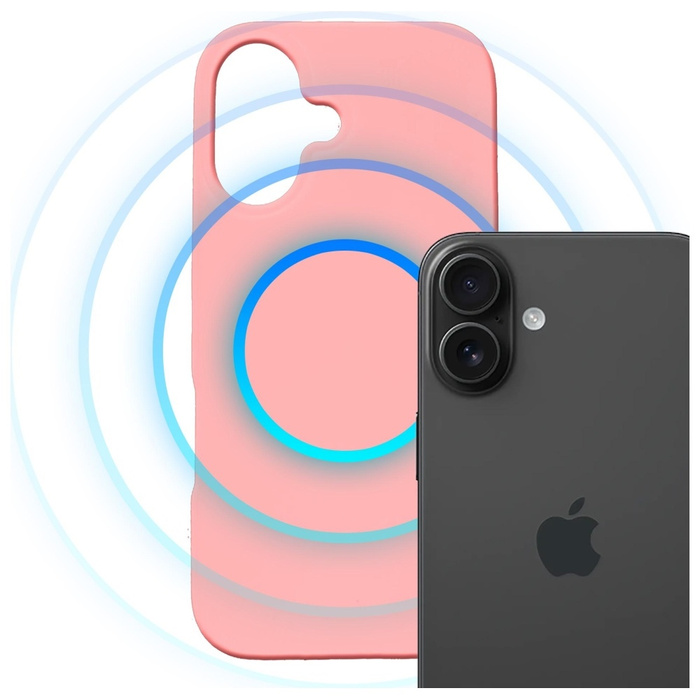 Etui 3MK Hardy MagSilicone do Apple      iPhone 16 różowy