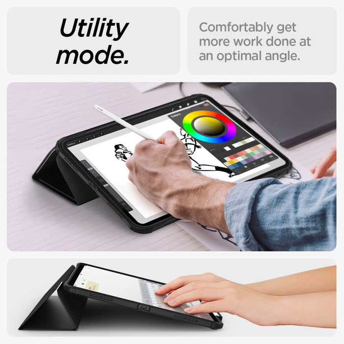 ETUI SPIGEN ULTRA HYBRID ”PRO” IPAD AIR 13 2024 BLACK