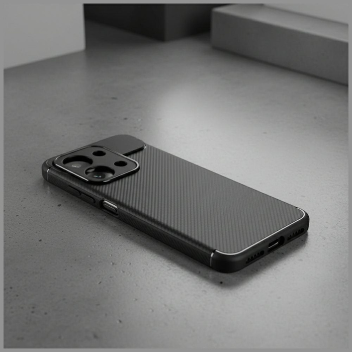 Etui Beline Carbon Armor do Xiaomi Redmi 15C czarny