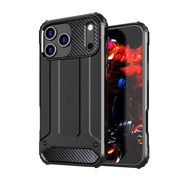 Etui Hybrid Armor iPhone 17 Pro Pancerne Czarne