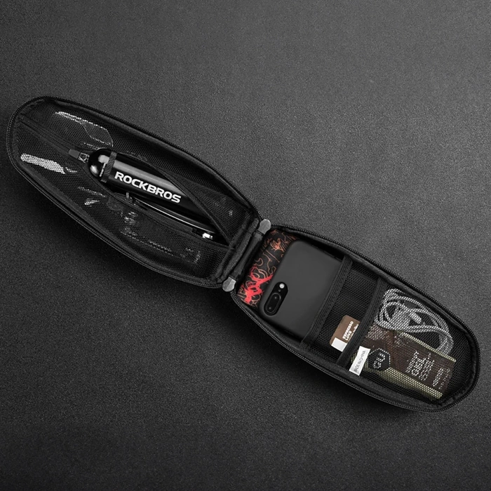 Torba rowerowa Rockbros B62 na kierownicę lub ramę 2 l - czarna