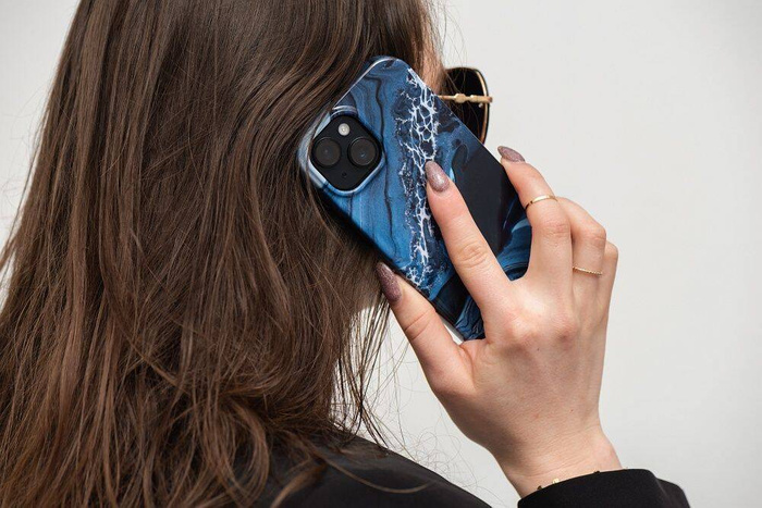 FORCELL F-PROTECT Mirage futerał kompatybilny z MagSafe do IPHONE 15 Plus ocean marble