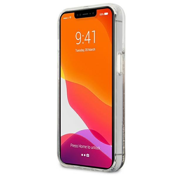 Etui GUESS Apple iPhone 13 Pro Max 4G Big Liquid Glitter Złoty Hardcase