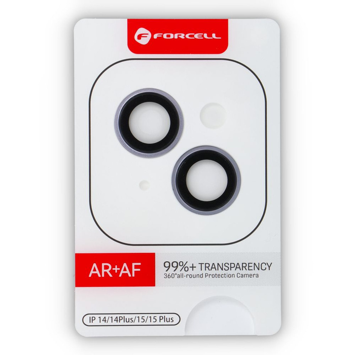 Szkło hartowane na aparat do iPhone 14 / 14 Plus Forcell Premium fioletowe
